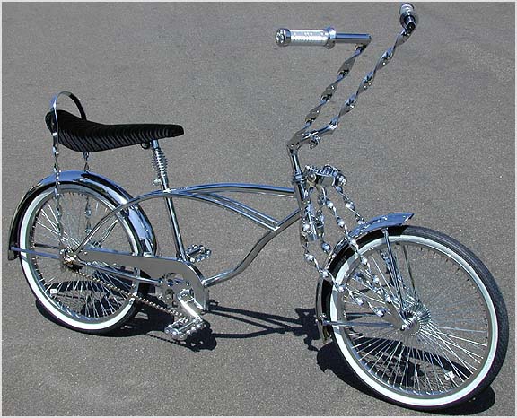 chrome lowrider bike