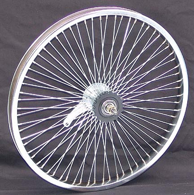 20" 68 Spoke Coaster Wheel CHROME