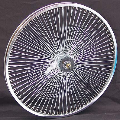24" 140 Spoke Coaster Wheel CHROME