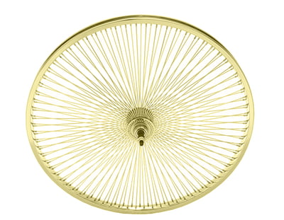 26" 144 Spoke Coaster Wheel GOLD
