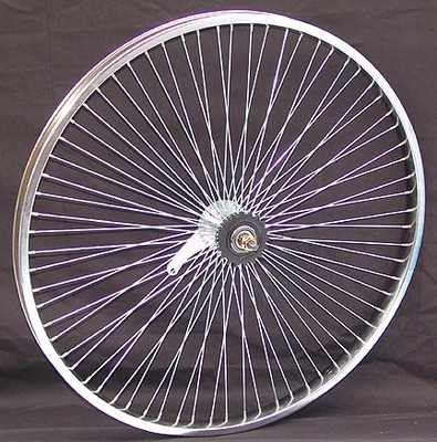 26" 68 Spoke Coaster Wheel CHROME