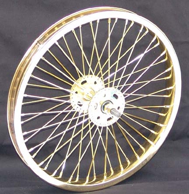 16" 52 spoke Front Wheel GOLD