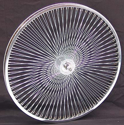 24" 140 Spoke Front Wheel CHROME