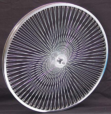 26" 140 Spoke Front Wheel CHROME