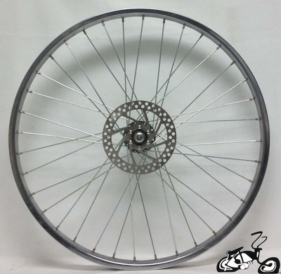 26" 36 Spoke Front Disk Wheel CHROME