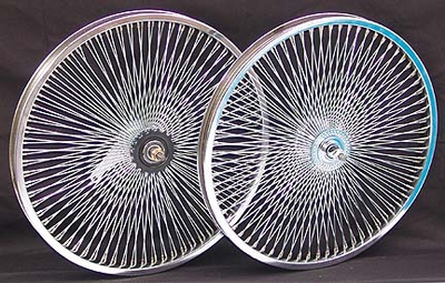 20" 140 Spoke Coaster Wheel Set CHROME
