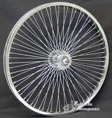 20" 68 Spoke Free Wheel CHROME