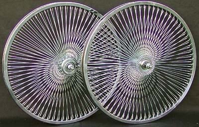 20" 140 Spoke Free Wheel Set CHROME