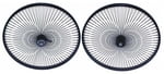 26" 144 Spoke Coaster Wheel Set BLACK