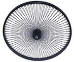 26" 144 Spoke Front Wheel BLACK