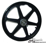 20" Mag Coaster Wheel BLACK