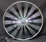 24" 140 Fan Free Wheel CHROME