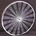 24" 140 Fan Front Wheel CHROME