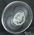20" 140 Spoke Front Disk Wheel CHROME