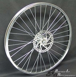 24" 36 Spoke Front Disk Wheel CHROME