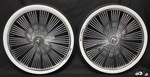 20" CHROME 140 Fan Coaster Wheel Kit - WWT