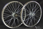 20" 36 Spoke Coaster Wheel Set CHROME