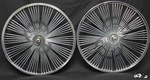 20" 140 Spoke Fan Coaster Wheel Set CHROME