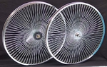 24" 140 Spoke Coaster Wheel Set CHROME