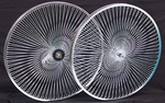 26" 140 Spoke Coaster Wheel Set CHROME