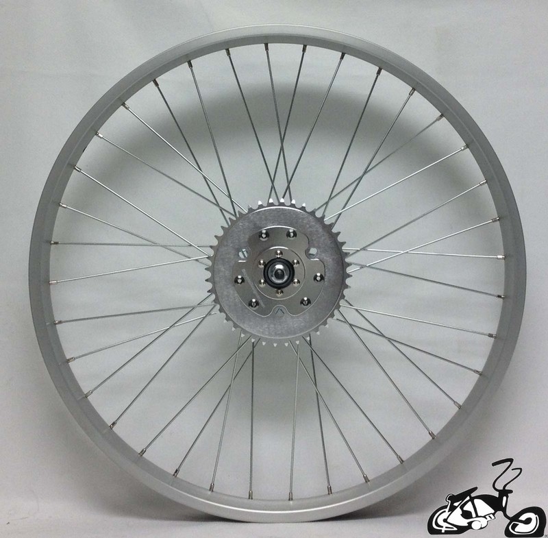 Rear Wheel For A Gas Engine Kit Bicycle