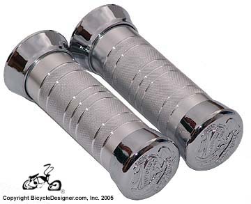 Deluxe Bicycle Grips CHROME