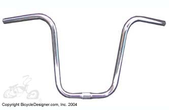 13" X 25" Apehanger CHROME