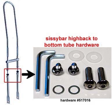 Suspension Sissybar Hardware