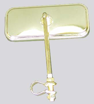Lowrider Bicycle Mirror Rectangle GOLD (each)
