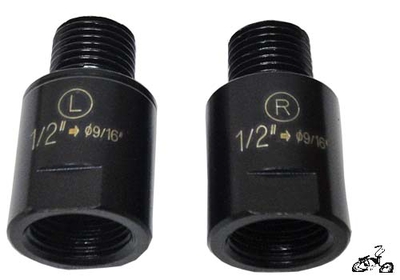 Pedal Adapter - Convert 1/2" to 9/16"