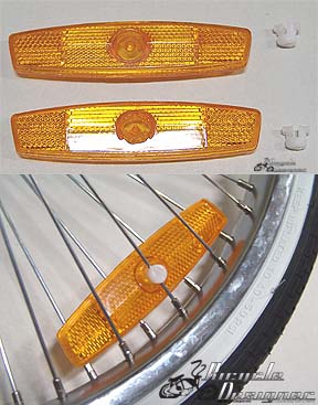 Wheel Reflectors - ORANGE