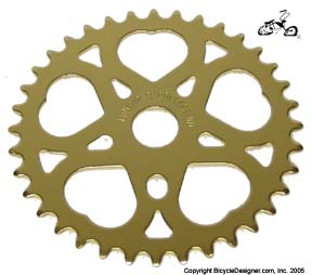 36 Tooth Sprocket Heart GOLD