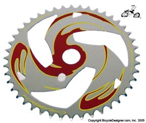 44 Tooth Sprocket Flame CHROME