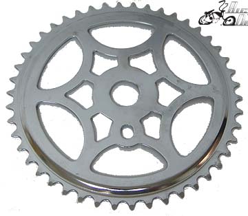 46T Snow Flake Sprocket - CHROME