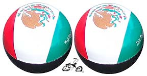 Mexico Flag Valve Cap (pair)