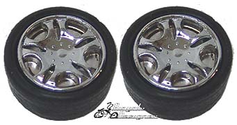 Dub Car Wheel Valve Cap CHROME (pair)