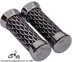 Deluxe Scale Bicycle Grips BLACK