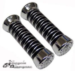Deluxe Cross Line Bicycle Grips BLACK