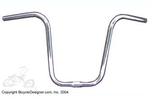 13" X 25" Apehanger CHROME