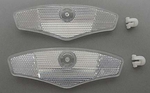 Bicycle Wheel Reflector CLEAR (pair)