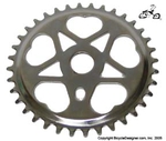 36 Tooth Sprocket Heart CHROME