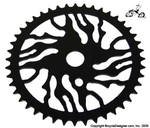 44 Tooth Sprocket Jagged BLACK