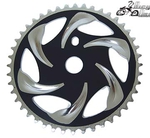 44 Tooth Sprocket Rip Curl BLACK/CHROME
