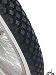 20" X 1.75" Tires White Wall Diamond Tread