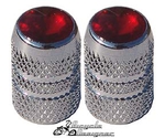 Diamond Valve Cap RED (pair)