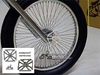 Cross Axle Spinner Front Wheel