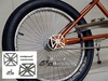 Cross Axle Spinner Coaster Wheel