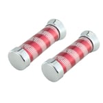 Deluxe Bicycle Grips Red Swirl