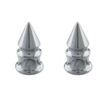 Spike Valve Cap CHROME (pair)