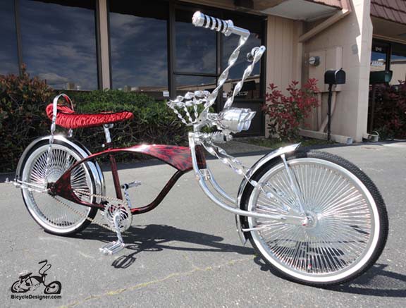 lowrider bike white wall tires